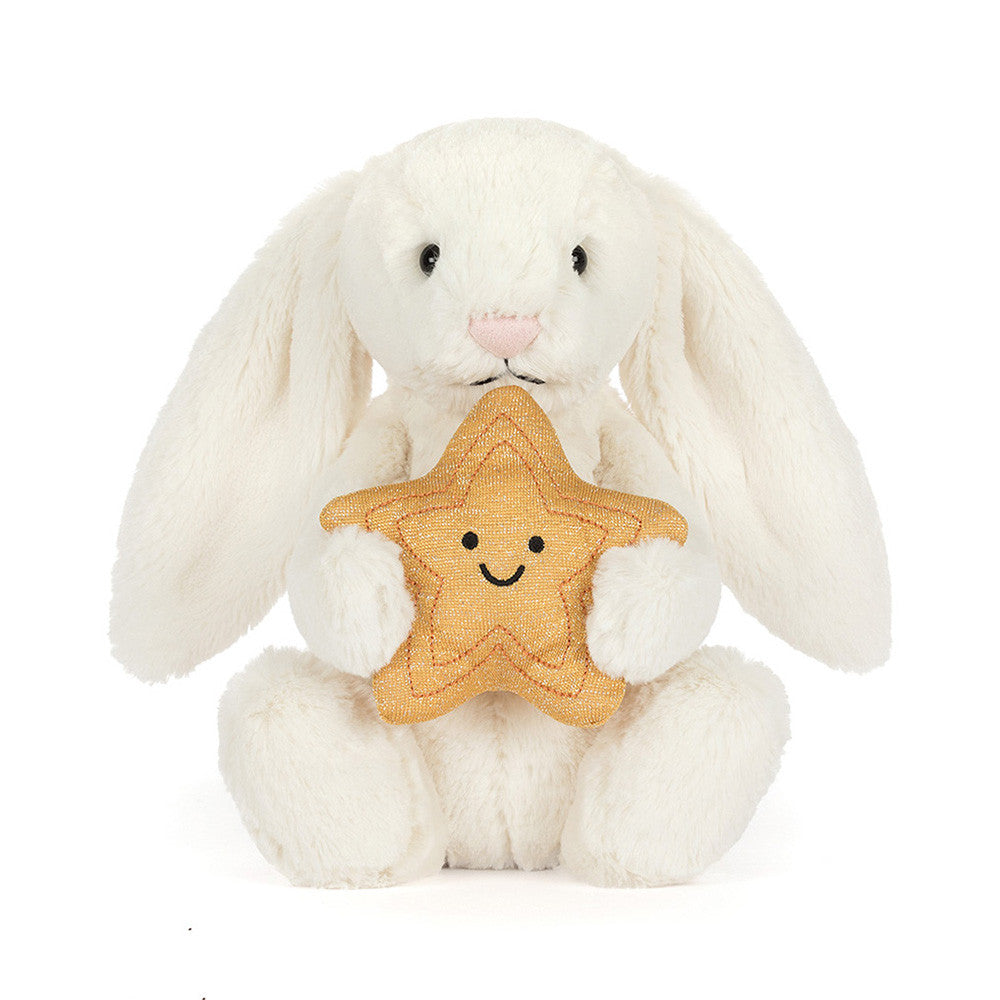 JellyCat - Cream Bunny with Star