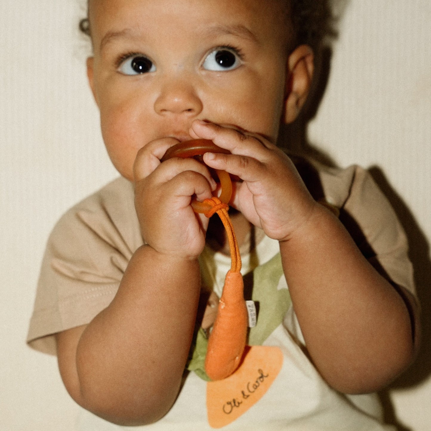 Oli & Carol - Cathy the Carrot Pacifier Clip