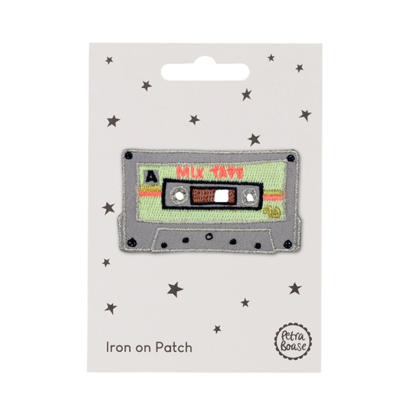 Petra Boase - Iron on Patch Retro Cassette Mixed Tape