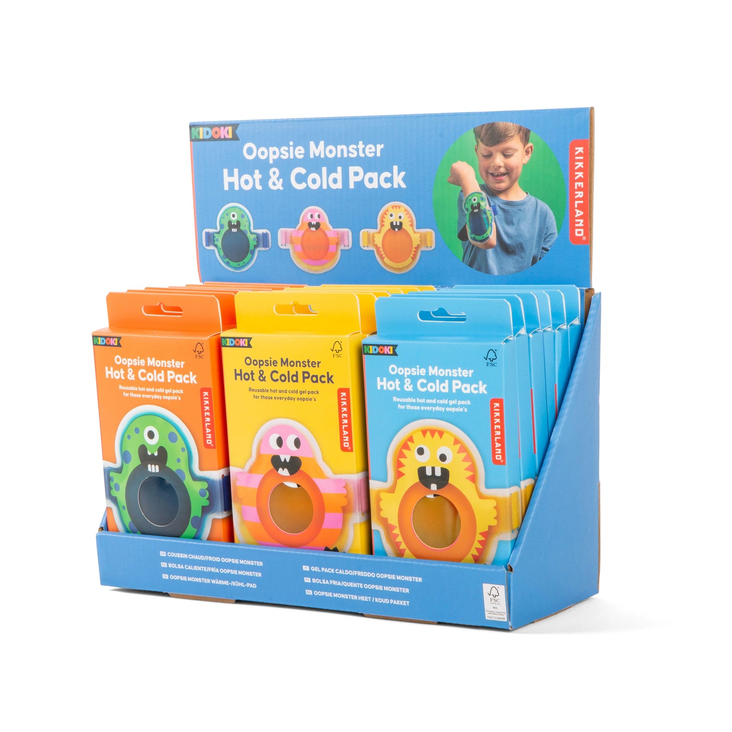 Kikkerland - Kidoki Oopsie Monster Hot & Cold Pack