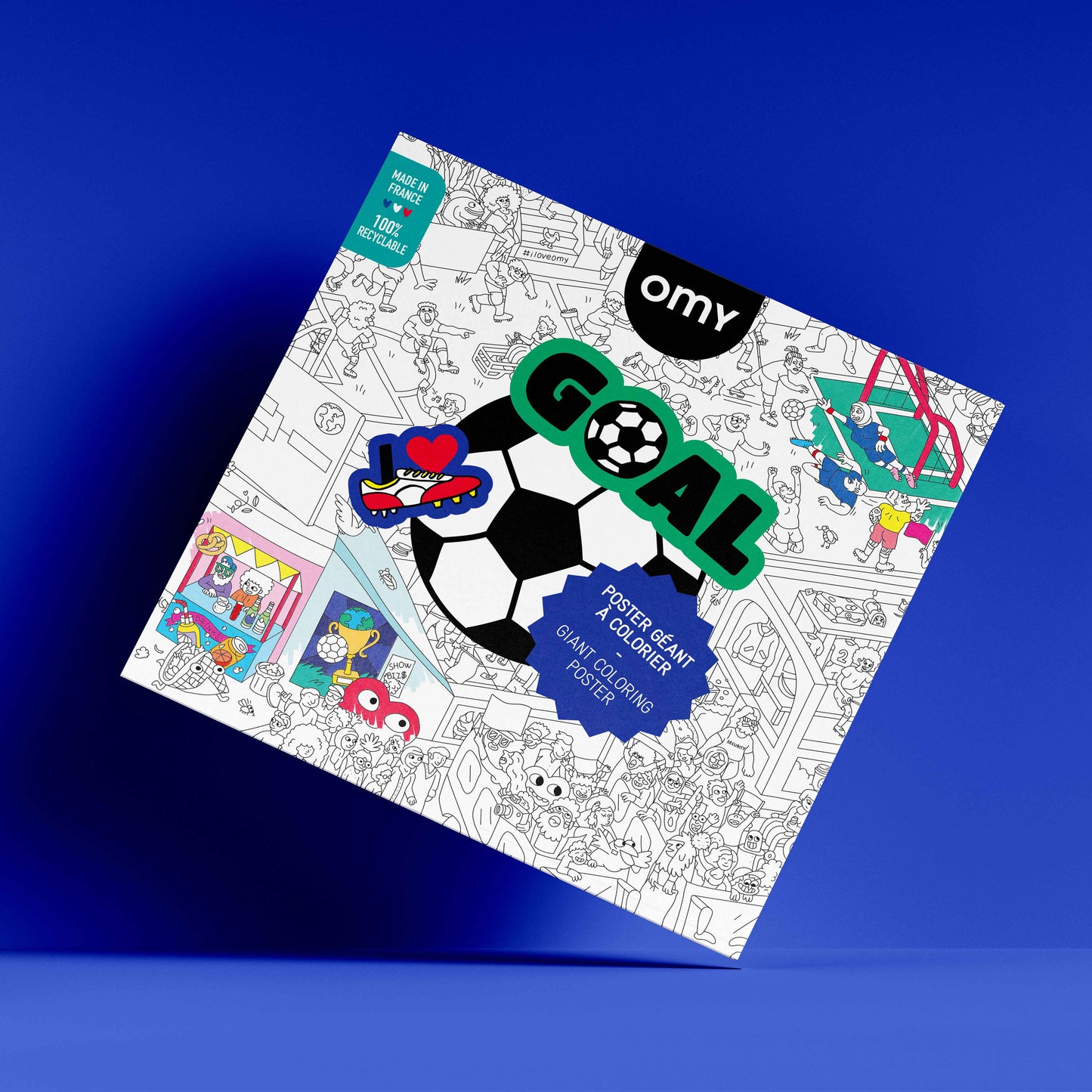 Omy - Goal Giant Coloring Poster