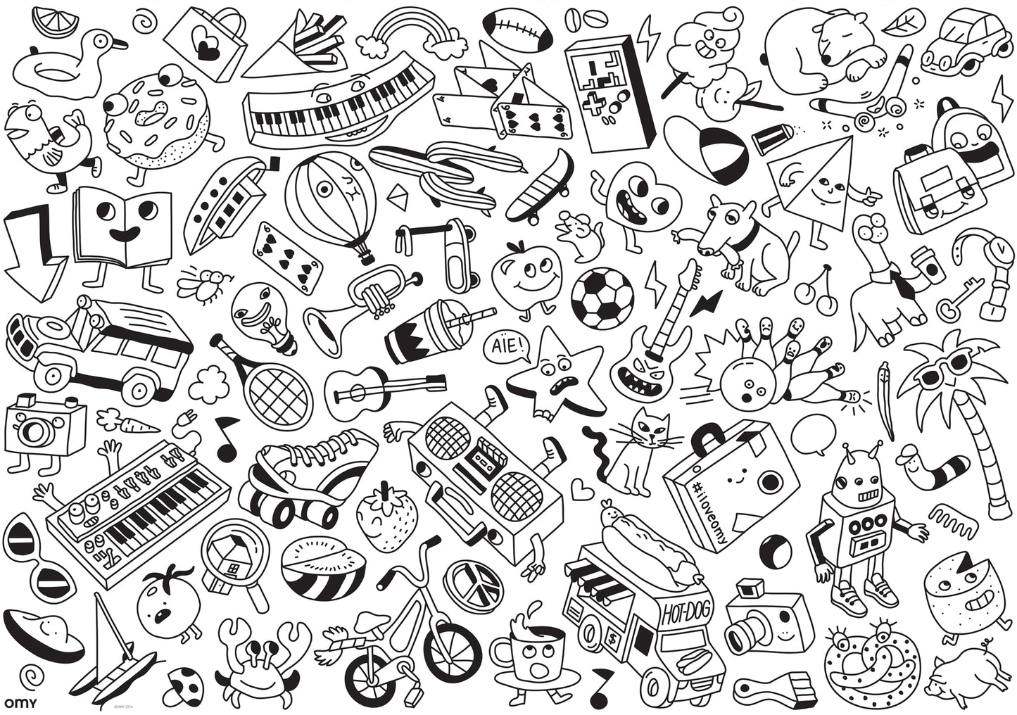 Omy - Baby Pop Art poster