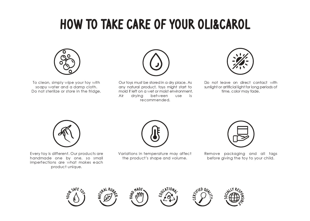 Oli & carol - Lemon Mini Baby Teether