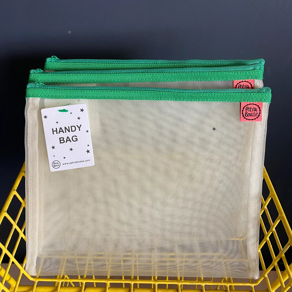Petra Boase - Green Zip Mesh Handy Bag
