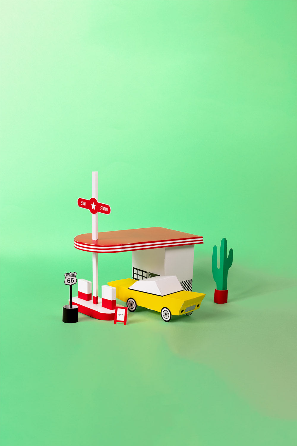 CinqPoints - Paper Toy Route 66