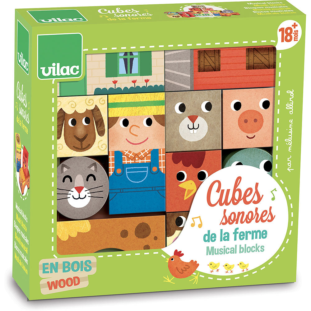 Vilac - Farm musical blocks
