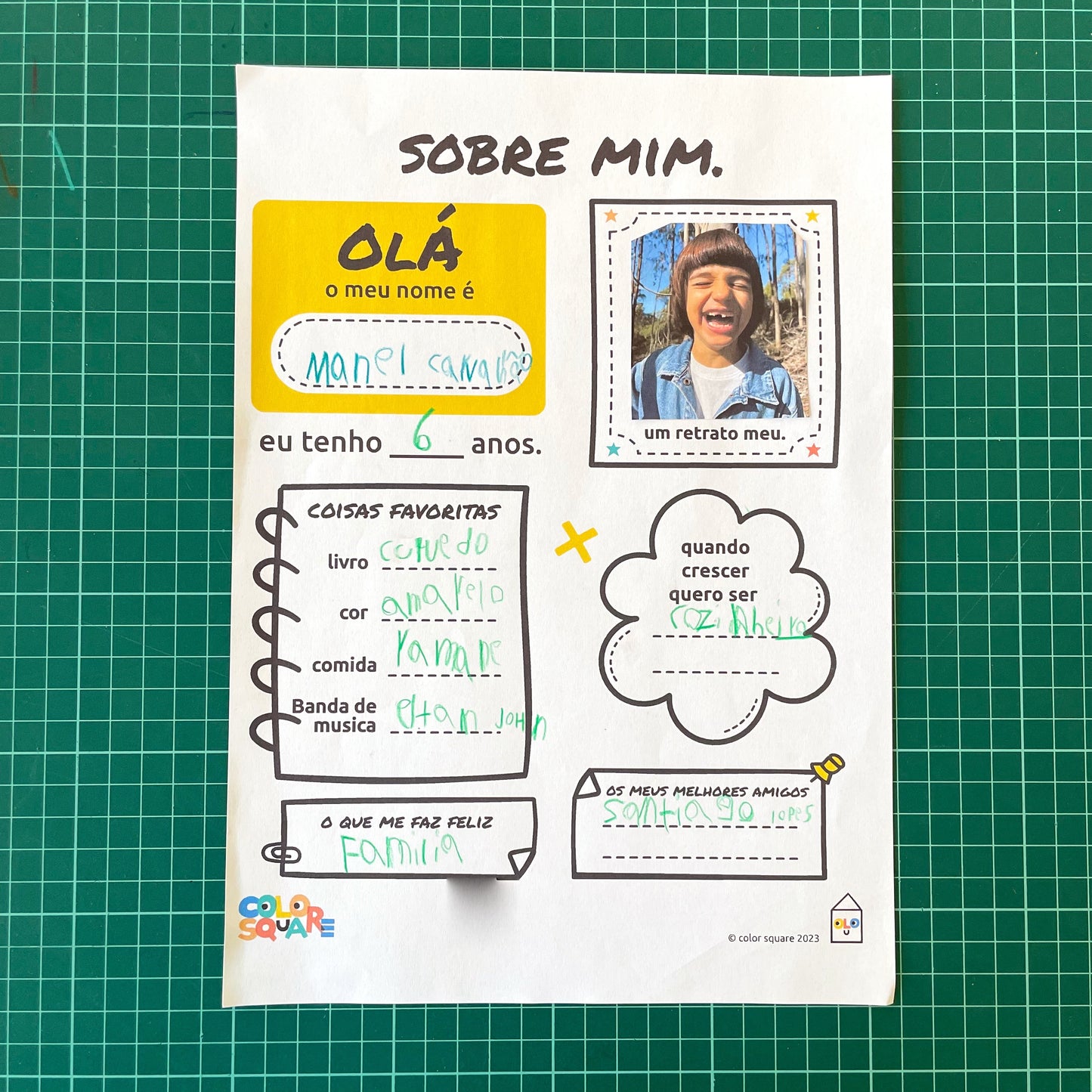 Color Square "Sobre mim "