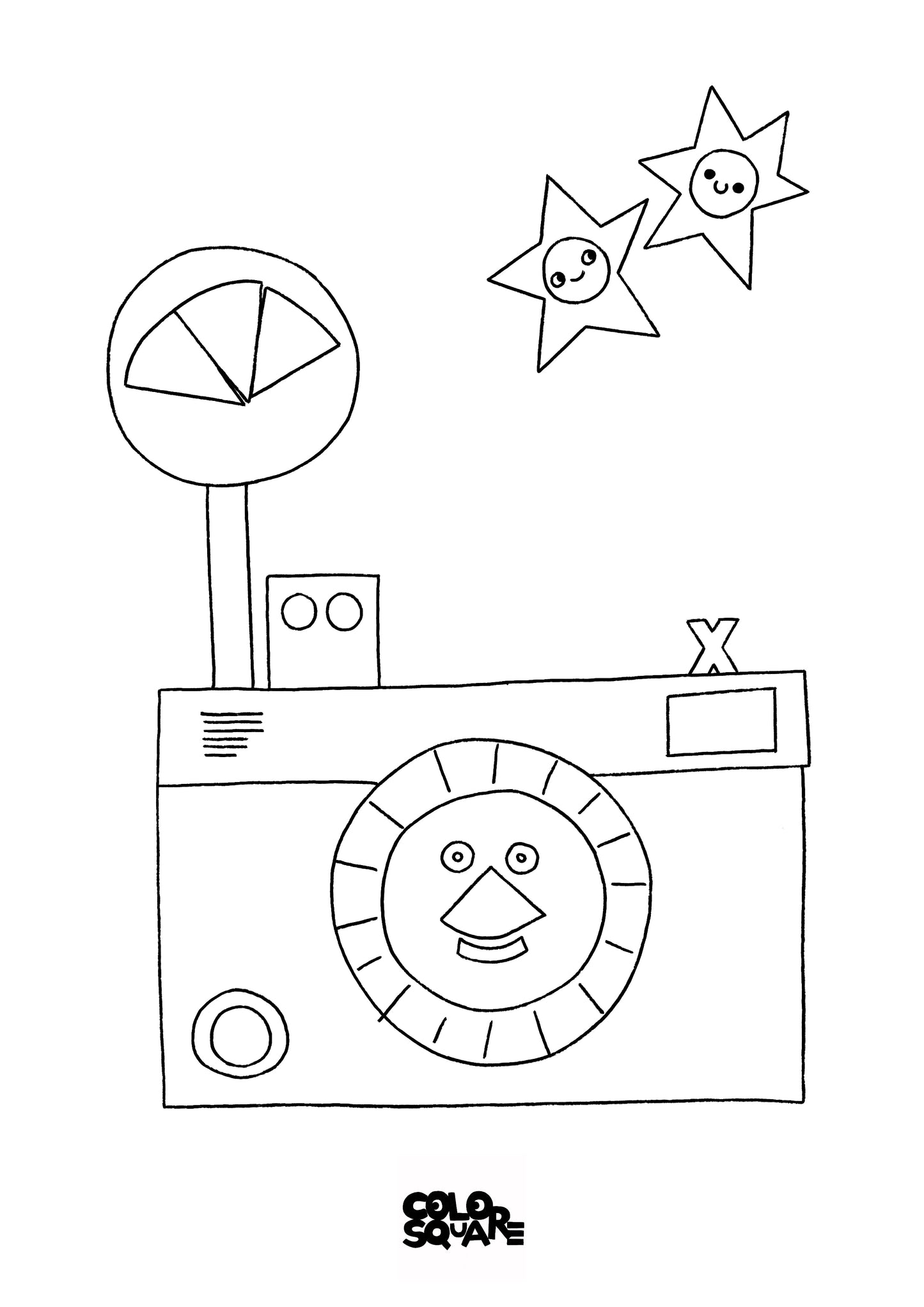 Color Square - Coloring page Artist Edition by Maria Remédio