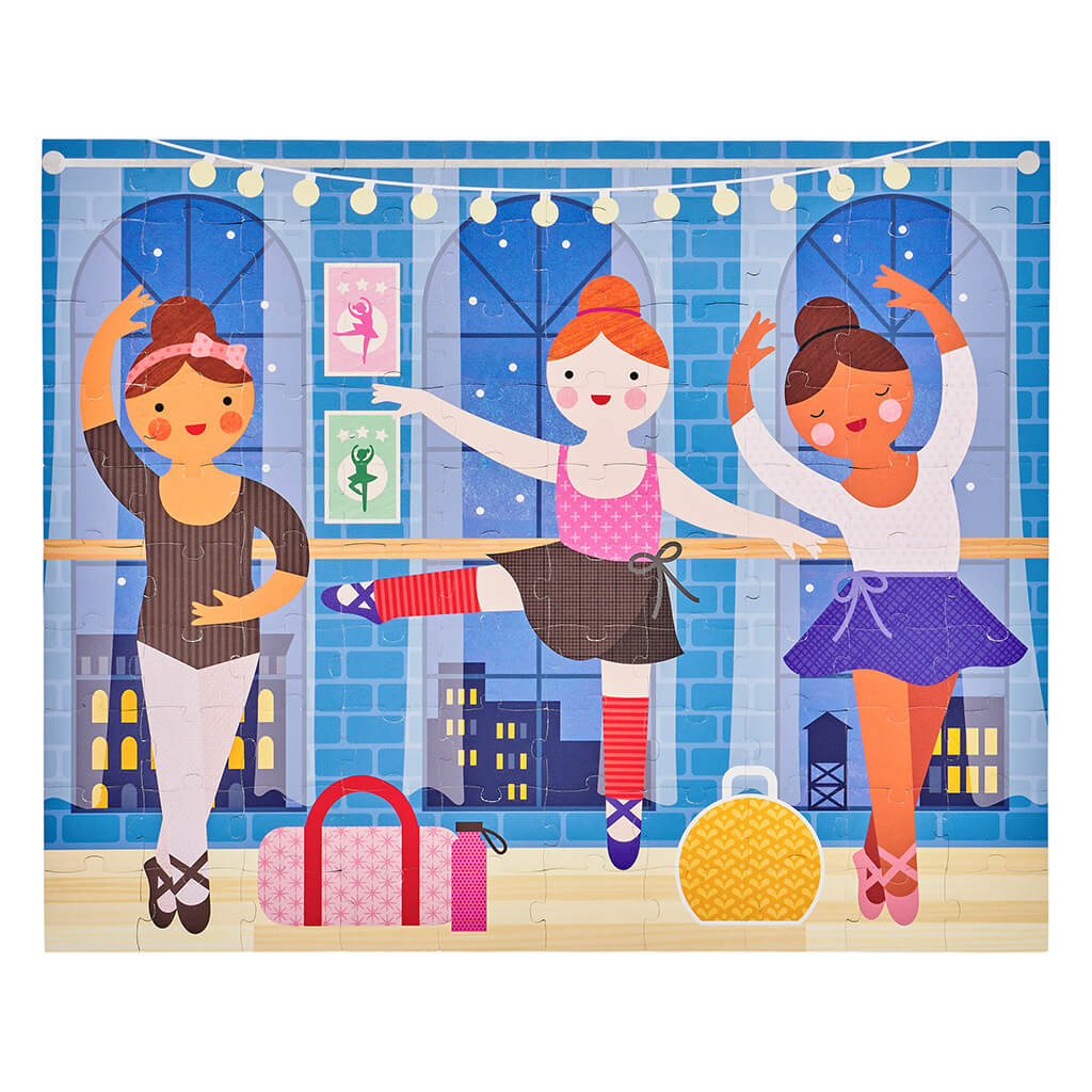 Petit Collage - Two Sided Ballerina On-The-Go Puzzle