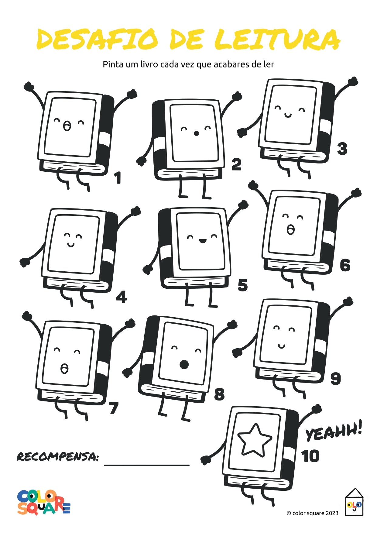 Color Square "Reading Challenge"