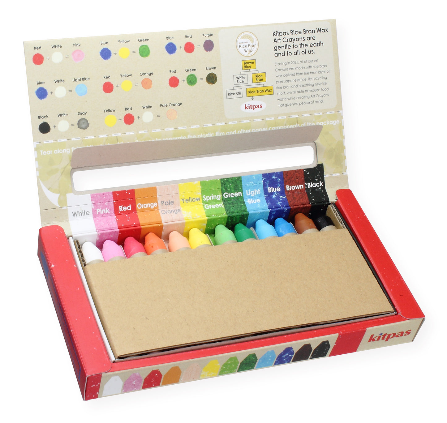Kitpas - Crayons Medium 12 colors