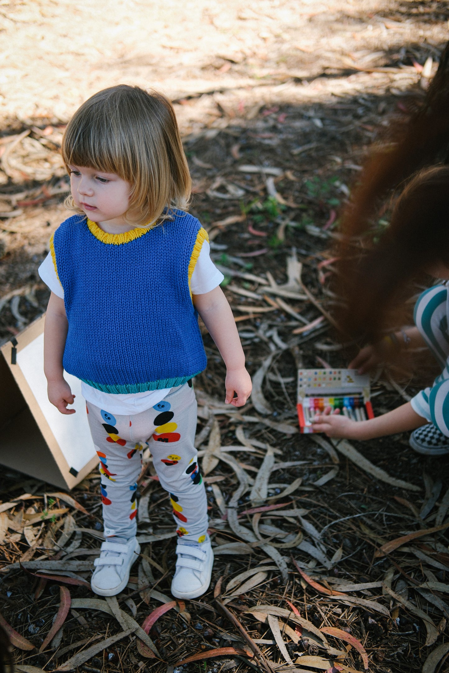 Colete de algodão colorido