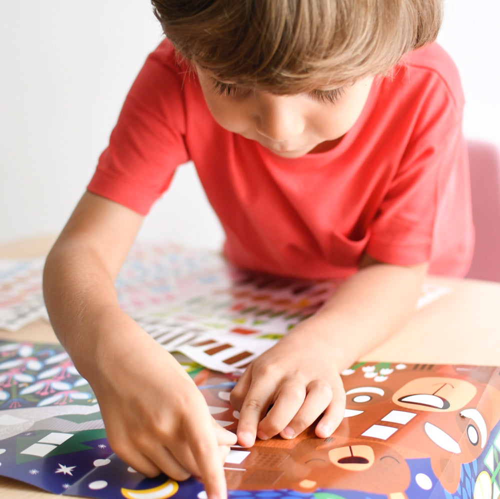 Poppik - Baby Animals Sticker Panorama Poster