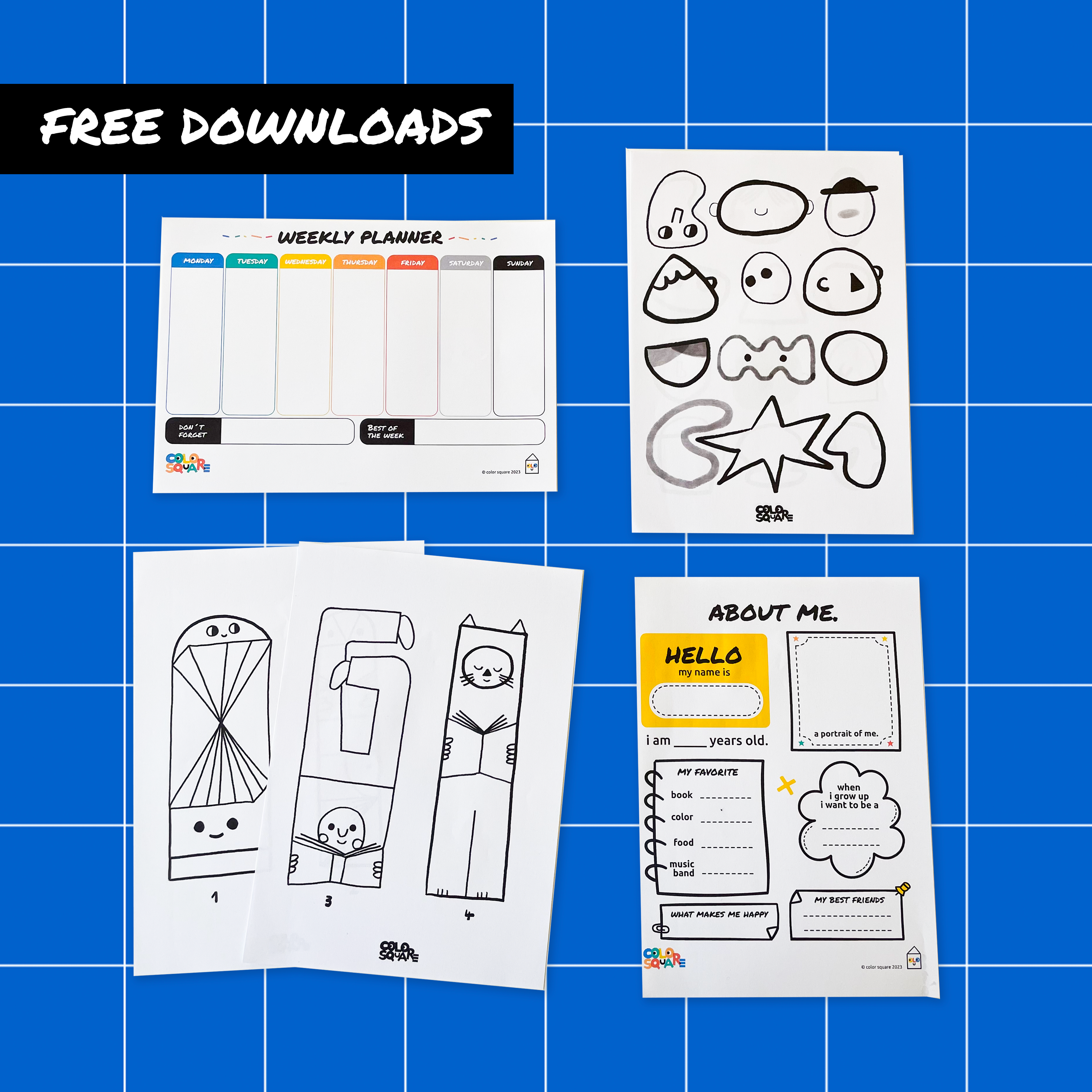 Free Printables Color Square – colorsquare.net