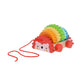 Petit Collage - Rainbow Hedgehog Wooden Pull Toy
