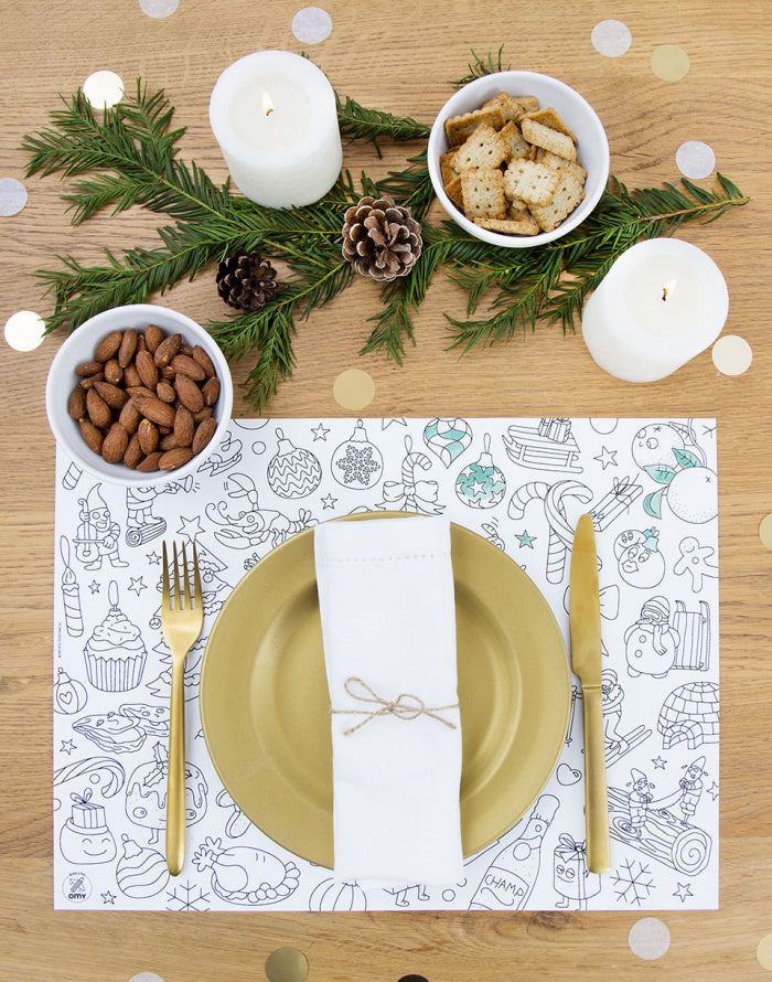 Omy - Christmas Paper placemats (24 placemats)