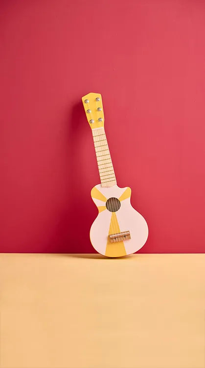 KidsConcept - Toy guitar yellow white