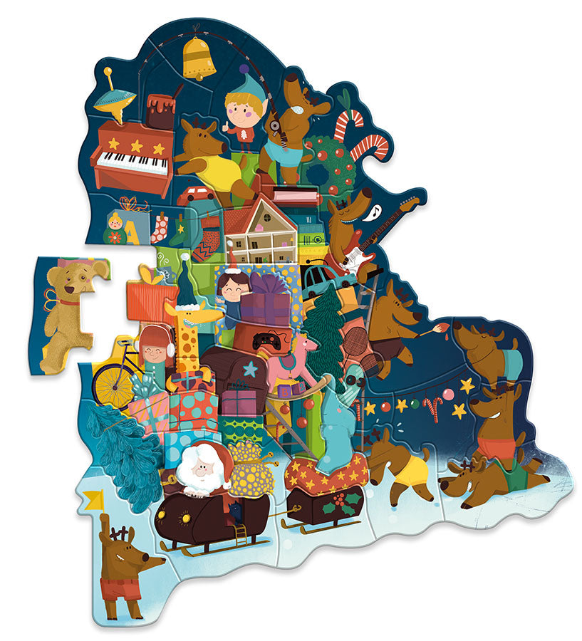 Vilac - Advent Calendar 48 pcs magnetic puzzle