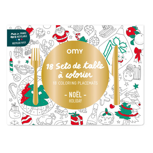 Omy - Christmas Paper placemats (18 placemats)