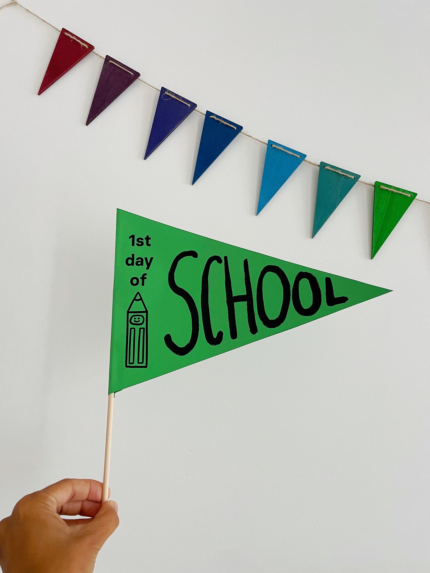 Color Square “1st Day of School Flag”