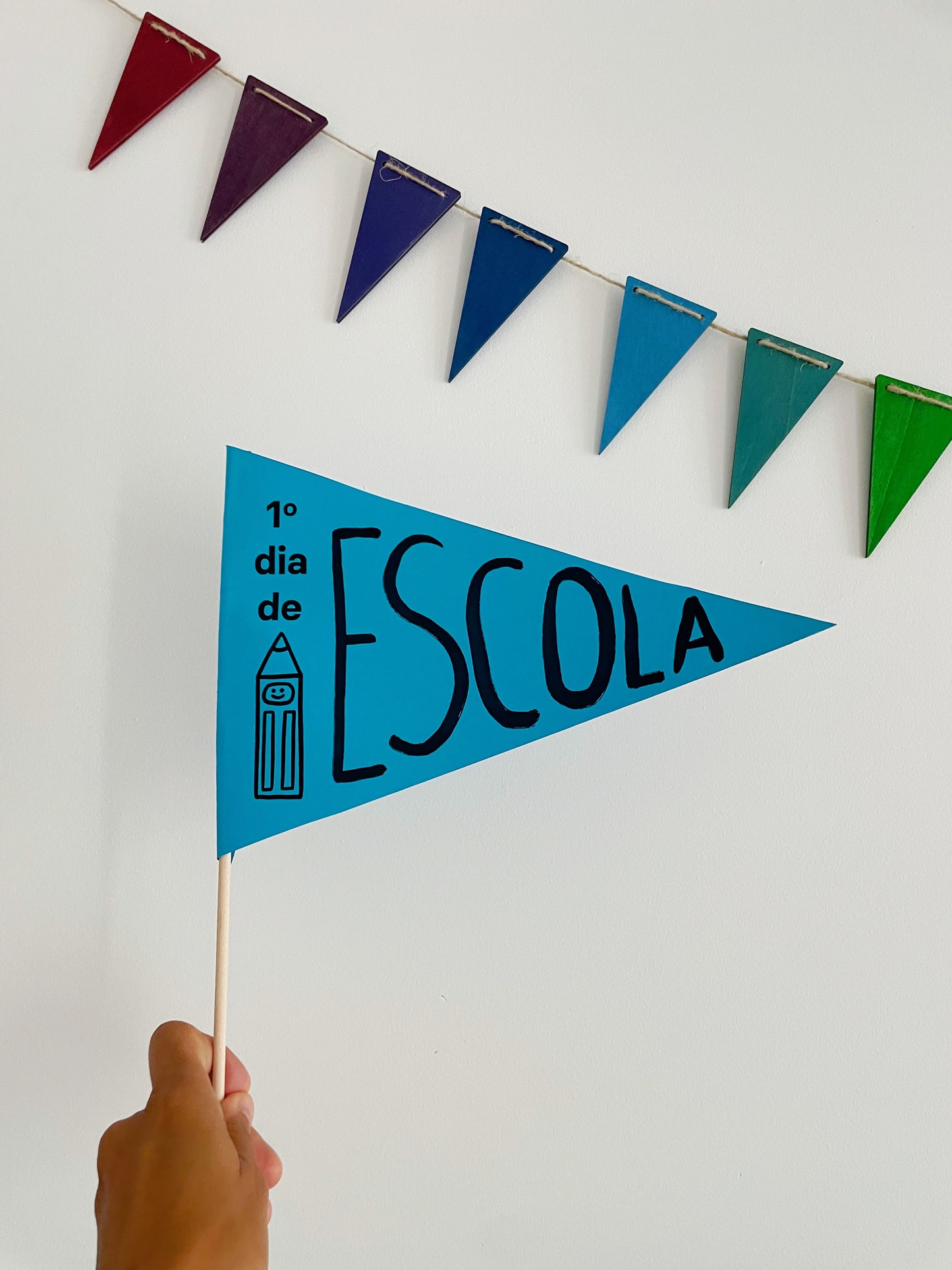 Color Square “1st Day of School Flag”