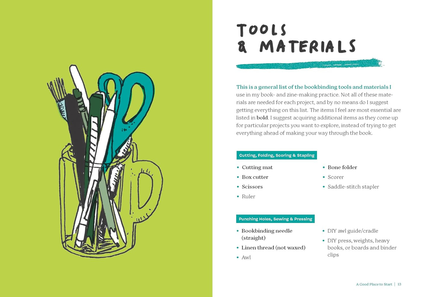 Zine Making and Bookbinding: A Beginner's Guide in 25 Projects