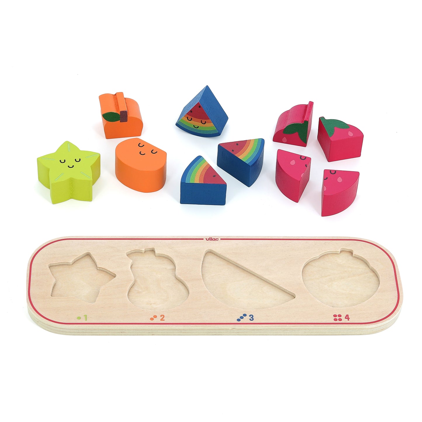 Vilac - Early learning Puzzle count fruits Andy Westface