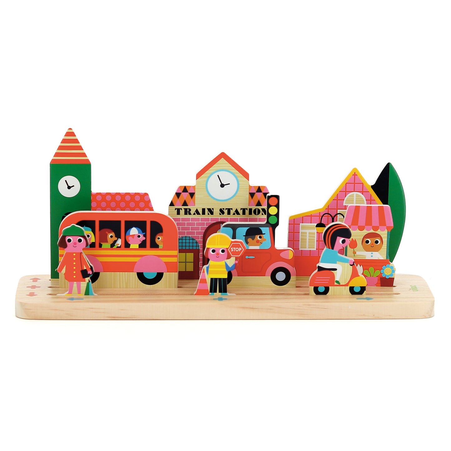 Vilac - Wooden logic game, Build it The City Ingela P.Arrhenius