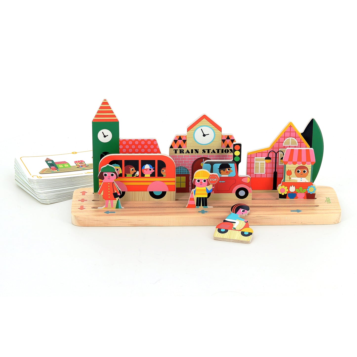 Vilac - Wooden logic game, Build it The City Ingela P.Arrhenius