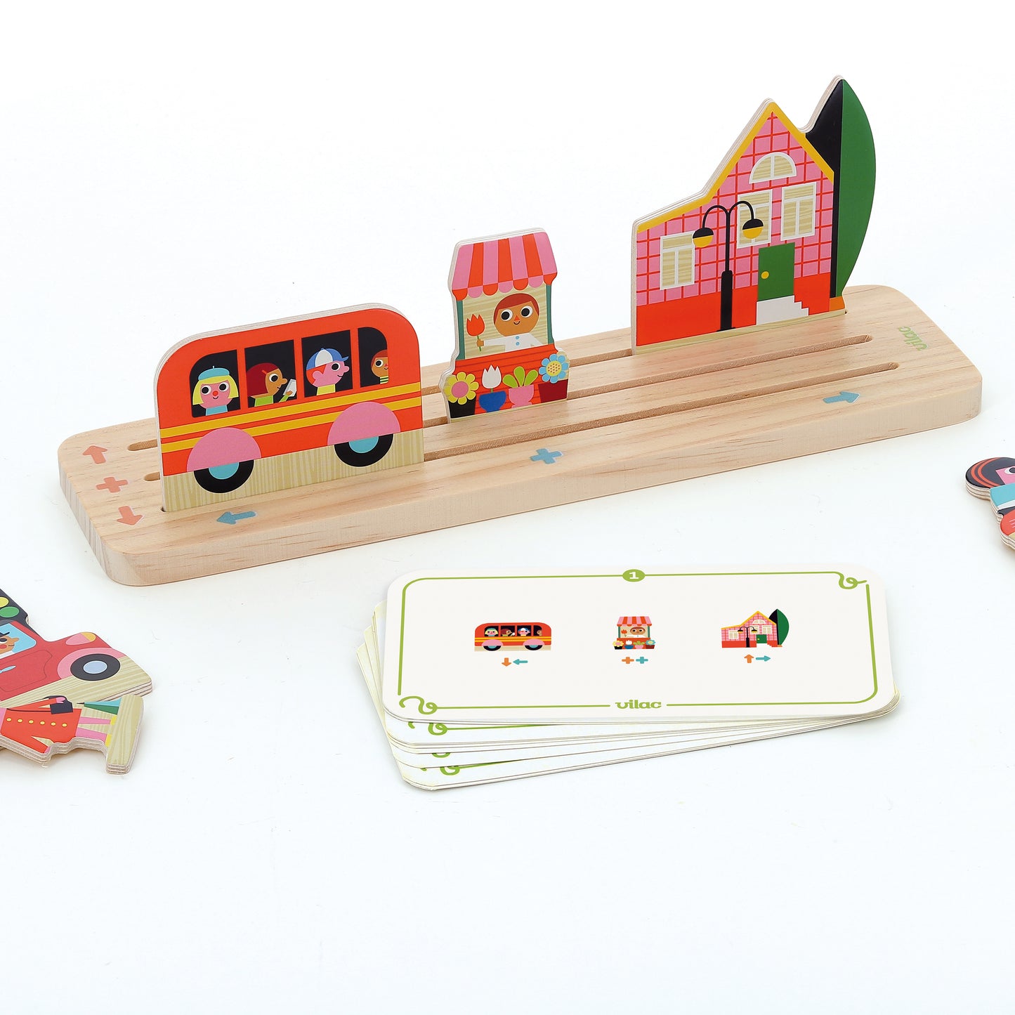 Vilac - Wooden logic game, Build it The City Ingela P.Arrhenius