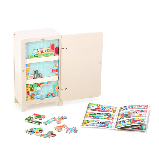 Vilac - Wooden logic game, Pack it right The fridge Ingela P.Arrhenius