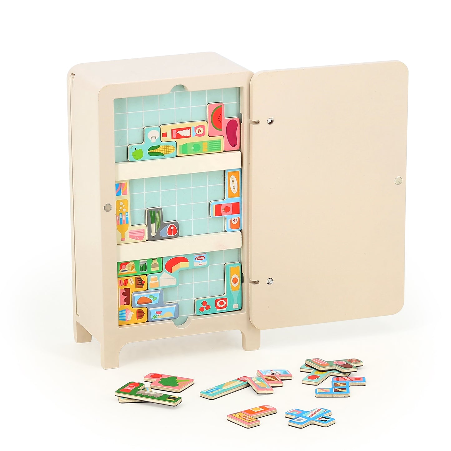 Vilac - Wooden logic game, Pack it right The fridge Ingela P.Arrhenius