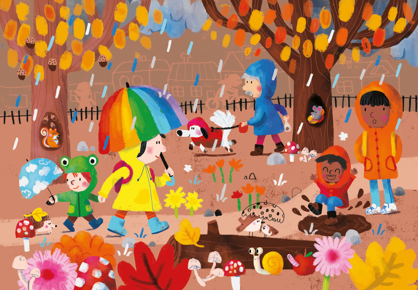 Vilac -Wooden puzzle book - The 4 seasons - Sophia Touliatou