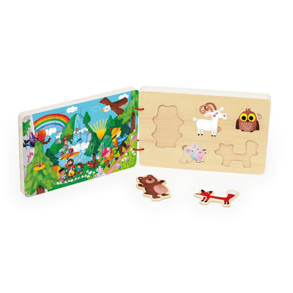 Vilac -Wooden puzzle book - Adventures - Sophia Touliatou
