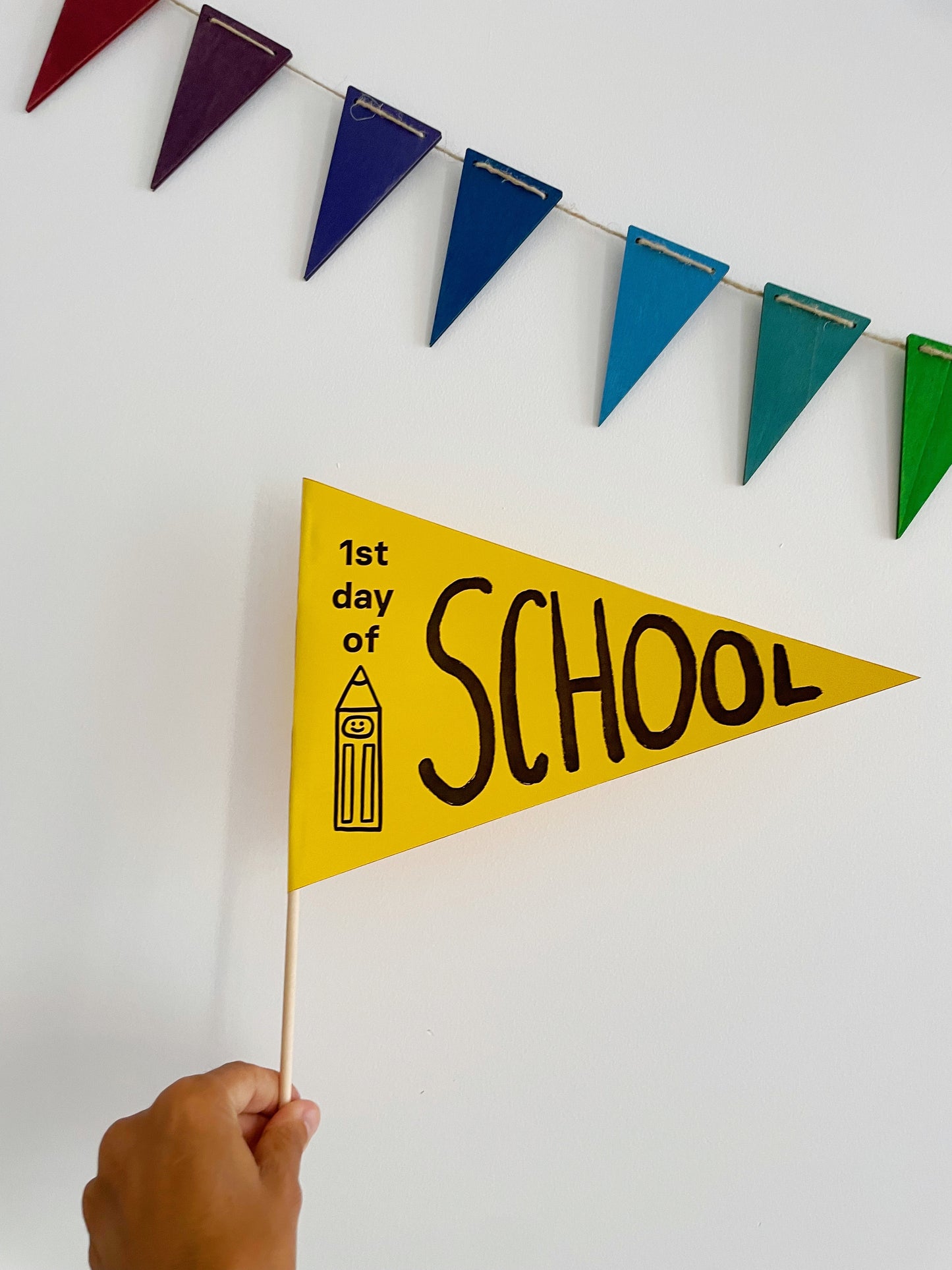 Color Square “1st Day of School Flag”