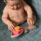 Oli & Carol - Upcycled Rubber Bath Toy Boat Orange