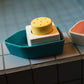 Oli & Carol - Upcycled Rubber Bath Toy Boat Yellow