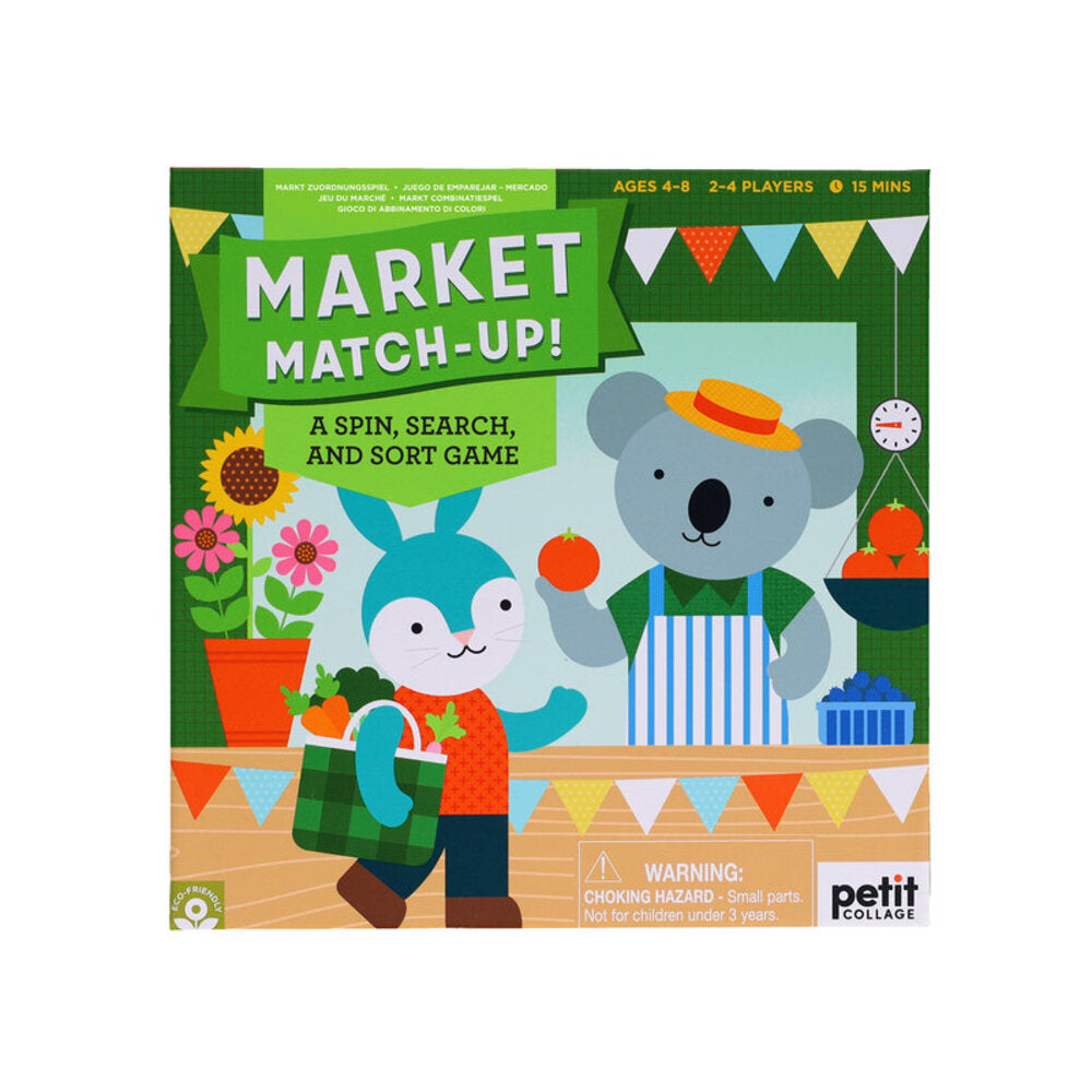 Petit Collage - Market Match-Up! A Spin, Search, and Sort Game