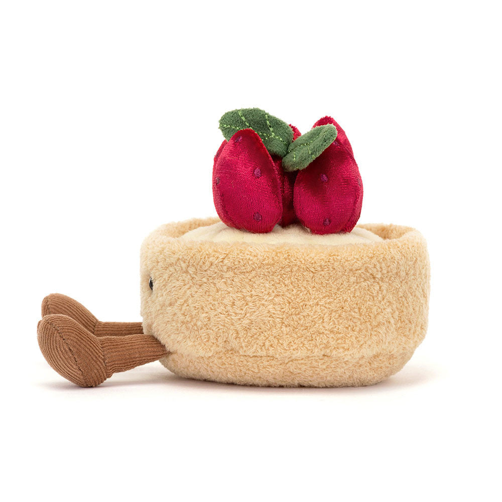 JellyCat - Amuseables Fleurette Tarte Aux Fraises