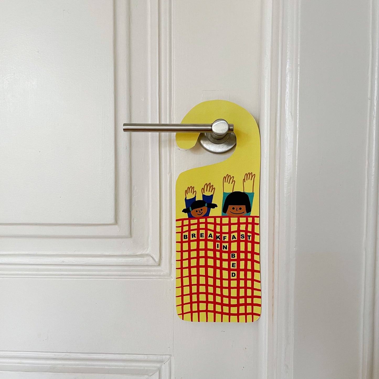 Color Square "Door hanger Breakfast in bed"