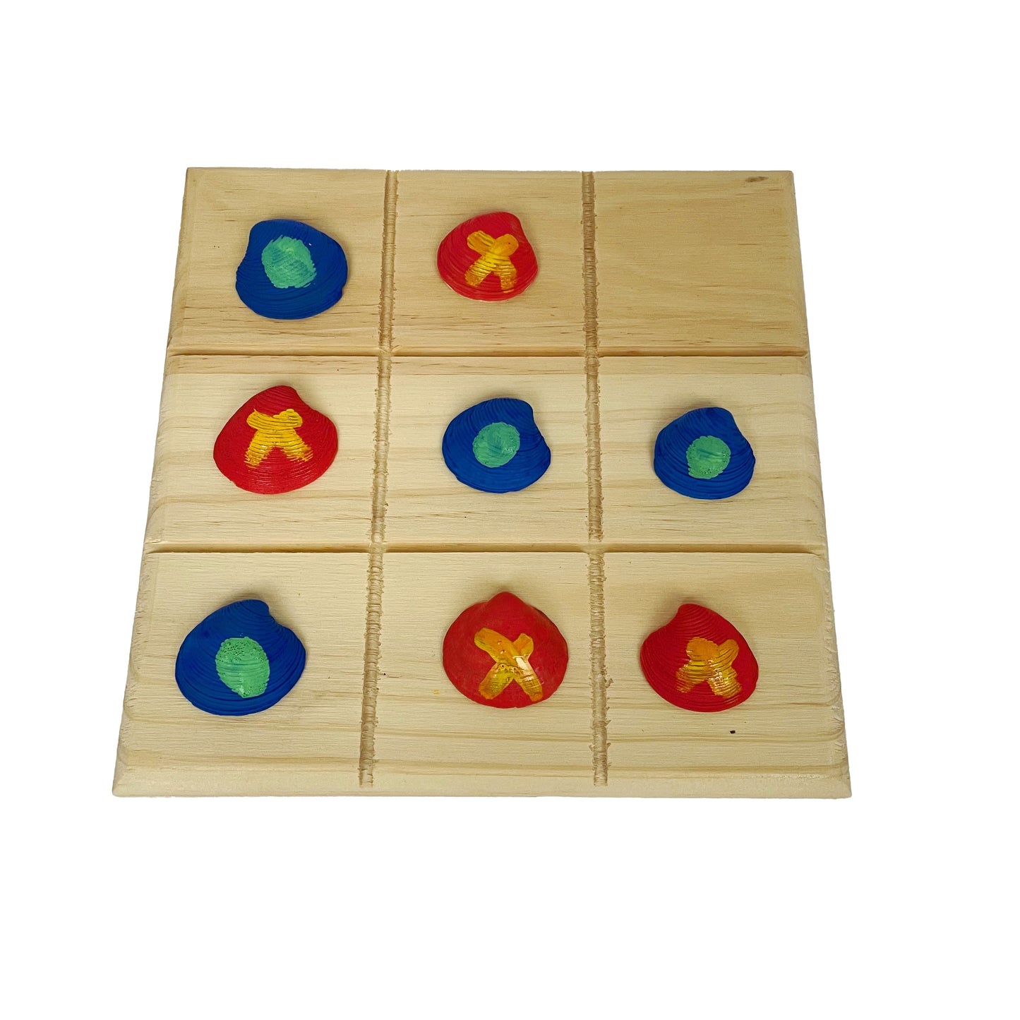 Color Square - Wooden base tic-tac-toe game