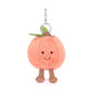 JellyCat - Amuseables Peach Bag Charm