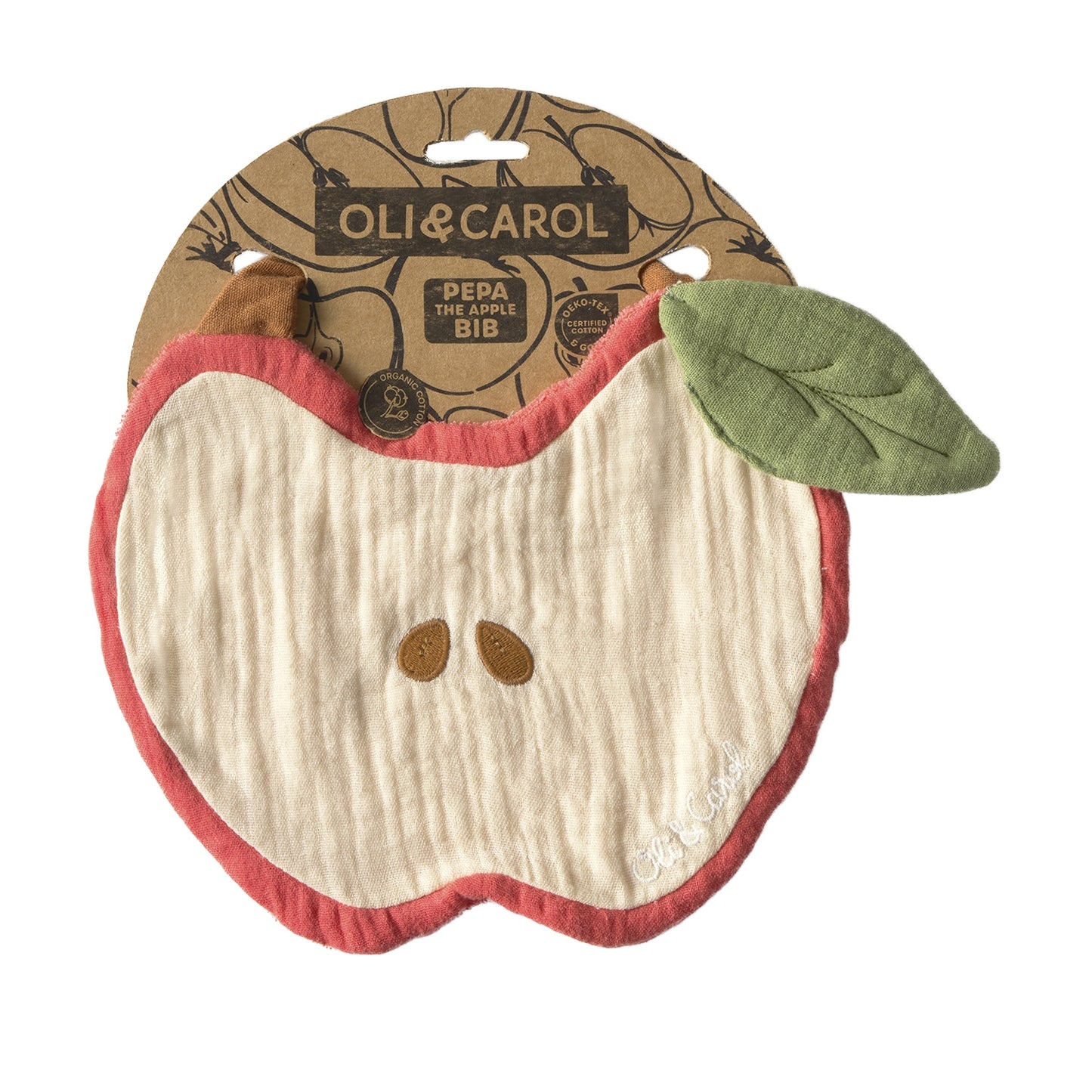 Oli & Carol - Pepa The Apple Bib