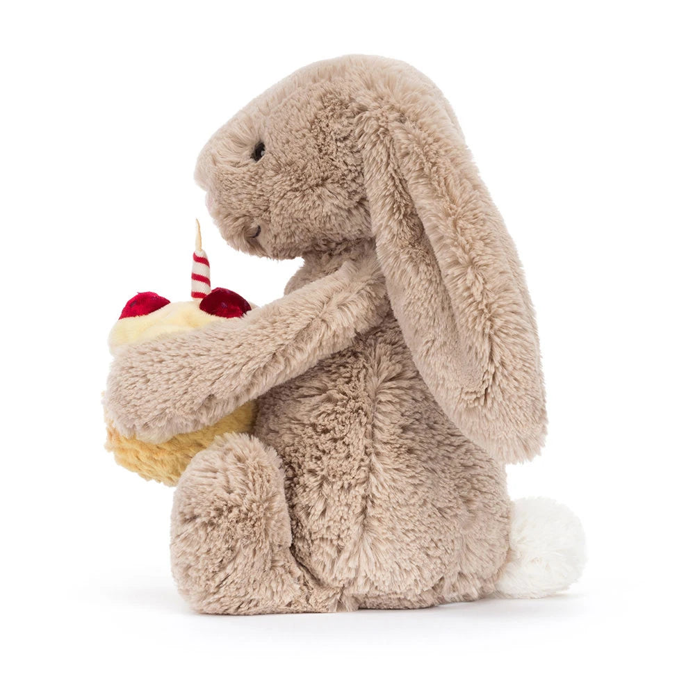Jellycat - Bashful Beige Bunny 'Birthday'