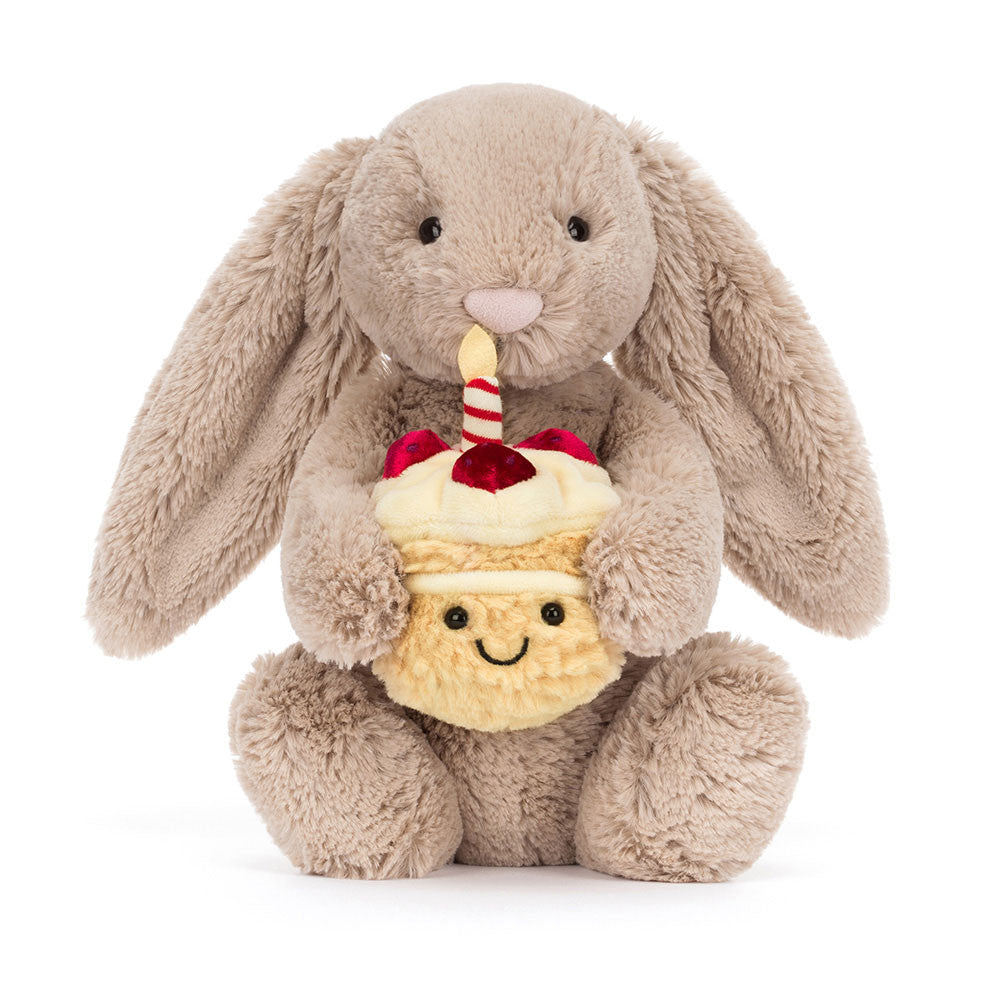 Jellycat - Bashful Beige Bunny 'Birthday'