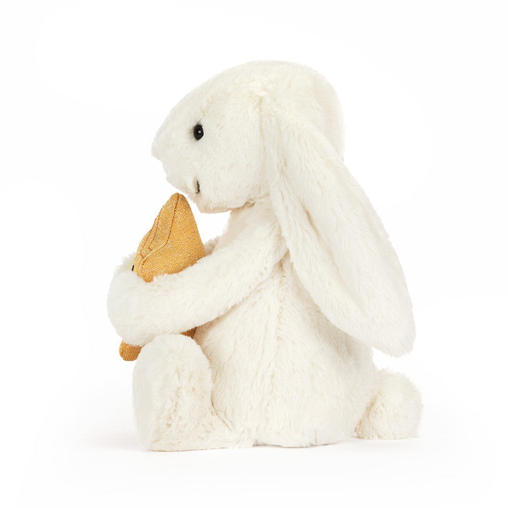 JellyCat - Cream Bunny with Star