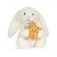 JellyCat - Cream Bunny with Star
