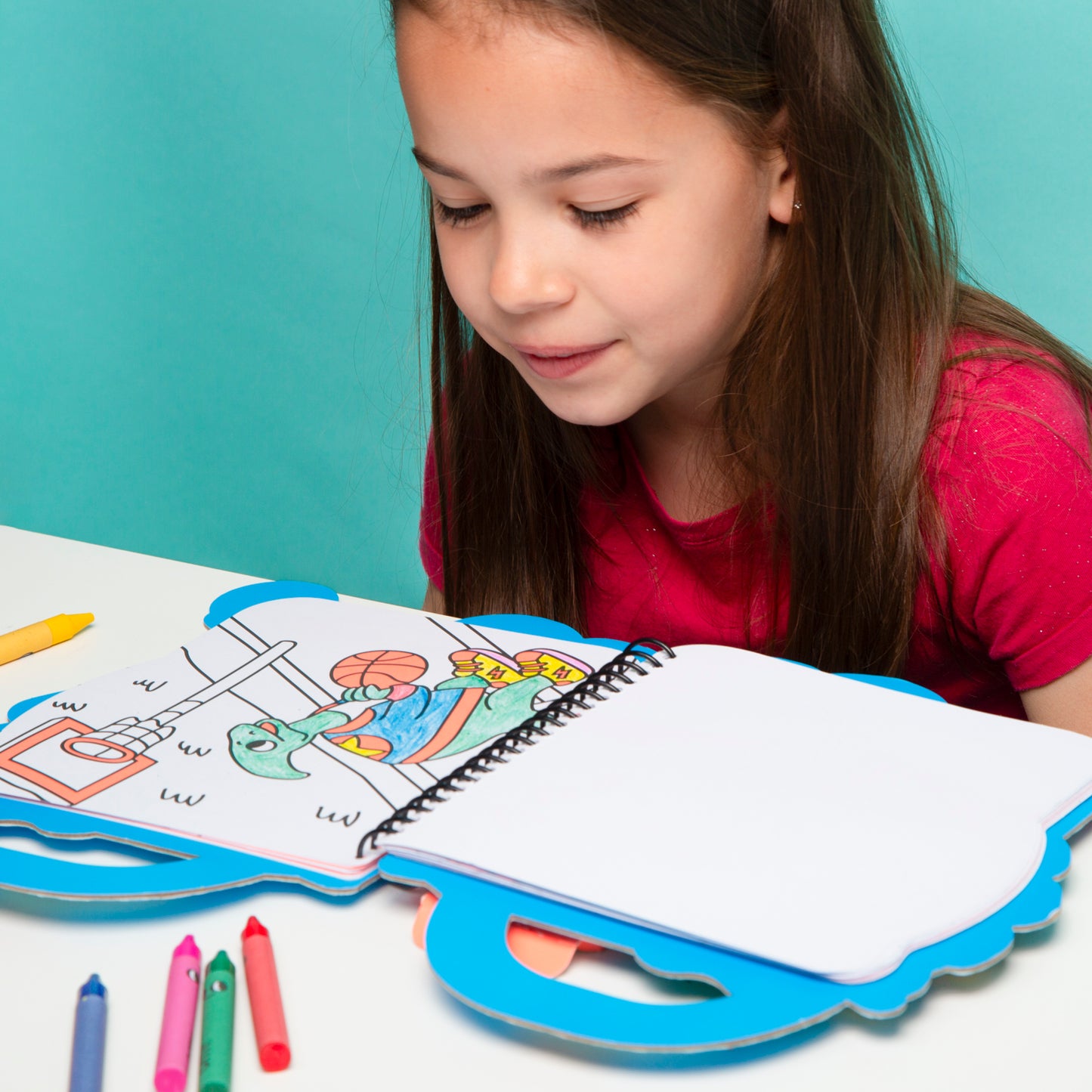 Omy - Super Coloring & Stickers Book Dino