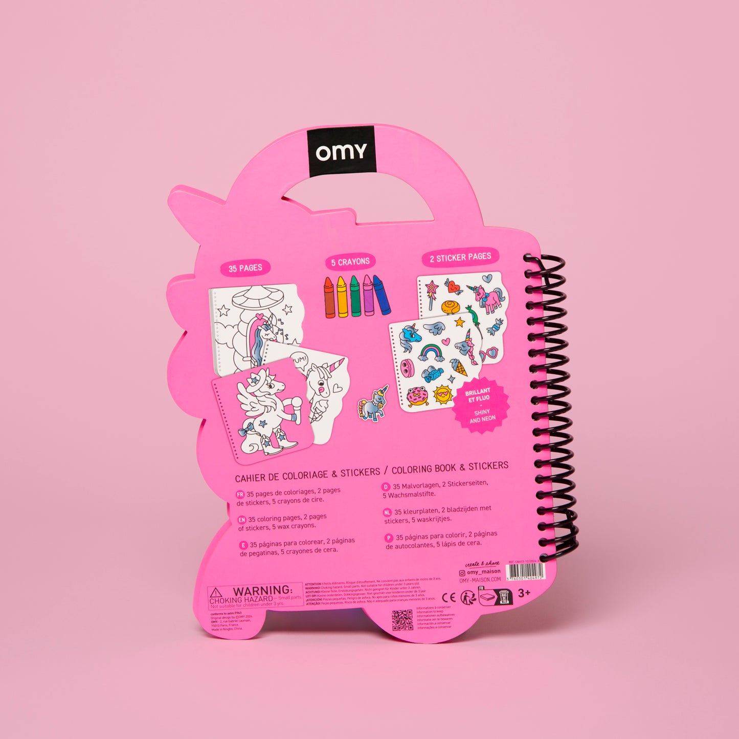 Omy - Super Coloring & Stickers Book Lily