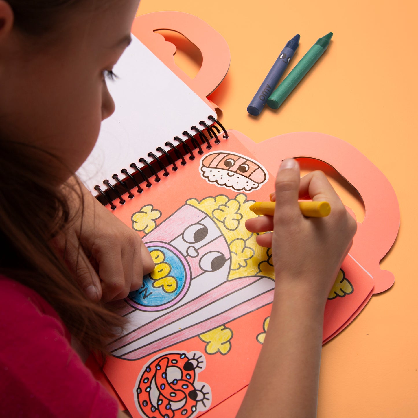 Omy - Super Coloring & Stickers Book - Yummy